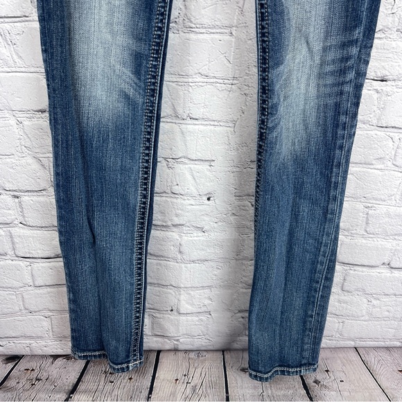 Miss Me Jean Women’s 14 (27x30.5) Low Rise Skinny Embellished Cross - Picture 6 of 12